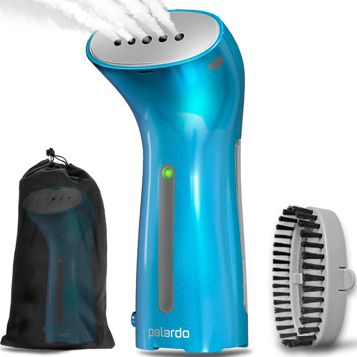 Steamer for Clothes, Hand Held Portable Travel Garment Steamer, Metal Steam Head, 25S Heat Up, Pump System, Mini Size, Handheld Steamer for Any Fabrics, No Water Spitting